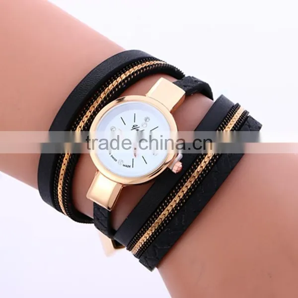 2017 Fashion Crystal Rhinestone Bracelet Women Dress Watches Ladies Quartz Wristwatches photo-3