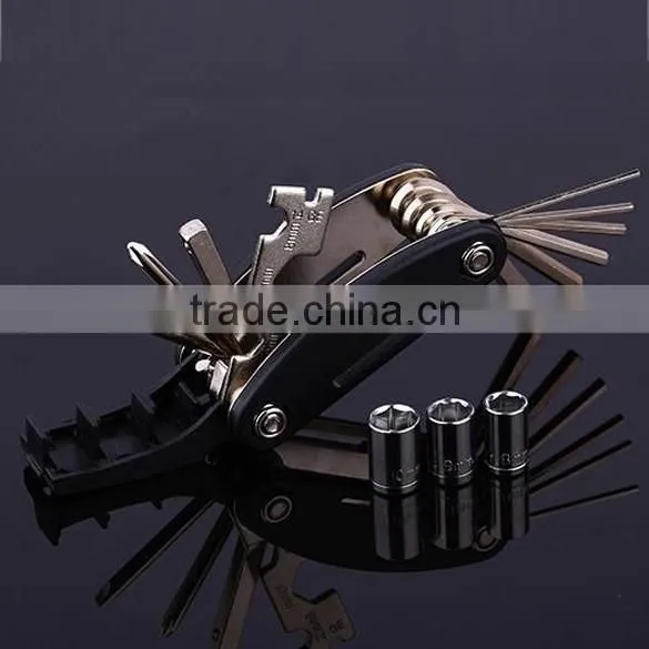15 in 1 Bicycle Bike Multi Repair Tools Sets Spoke Wrench Screwdriver Kit photo-3