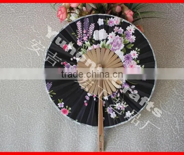 New Style Windmill Shape Bamboo Fabric Fan photo-2