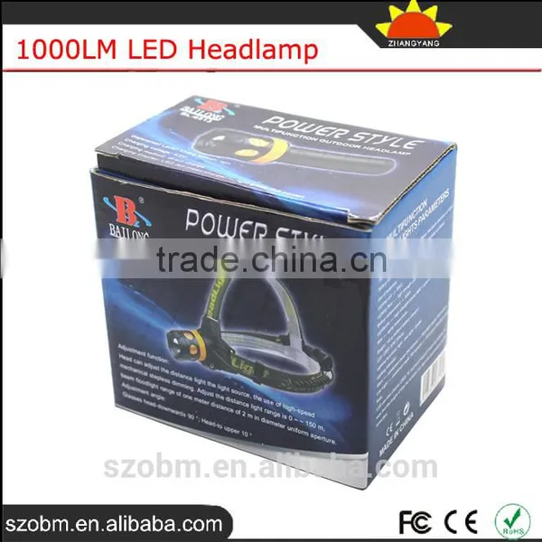 OEM XML-T6 LED Dimmable Zoom 1000 Lumen Frontal Head Torch Light Powerful Headlamp photo-6
