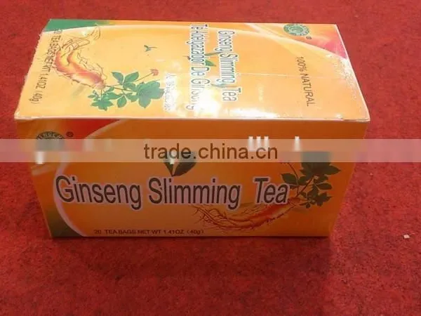 2017 Best Effect Slim Tea for Lossing Weight/private Label Slimming Tea With Ginseng/cheapest Price Fat Burner Tea