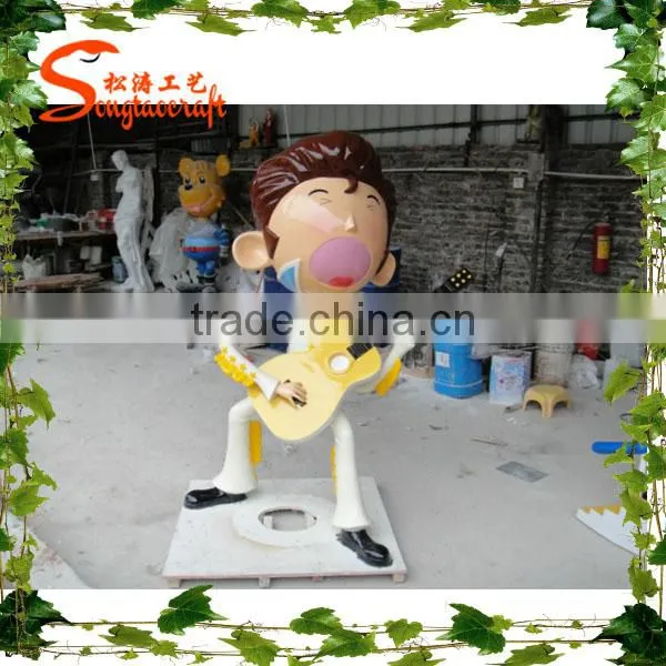 Artificial Cartoon Earth Statue Sculpture, Cartoon Artist Statues Songtao Compay photo-4