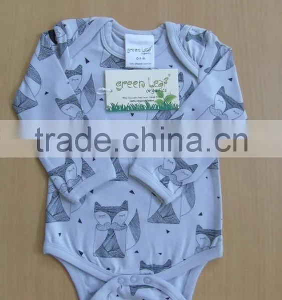 100% Organic Cotton Comfortable Baby Body Suit and Organic Printed Long Sleeve and Short Sleeve Baby Body Suits With Night Suits photo-3