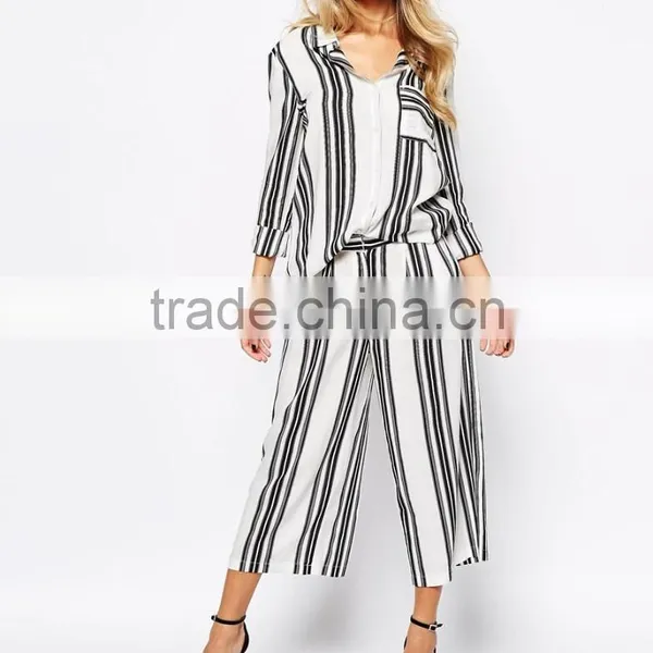 Hot Sale Point Collar Shirt With Vertical Stripe photo-4