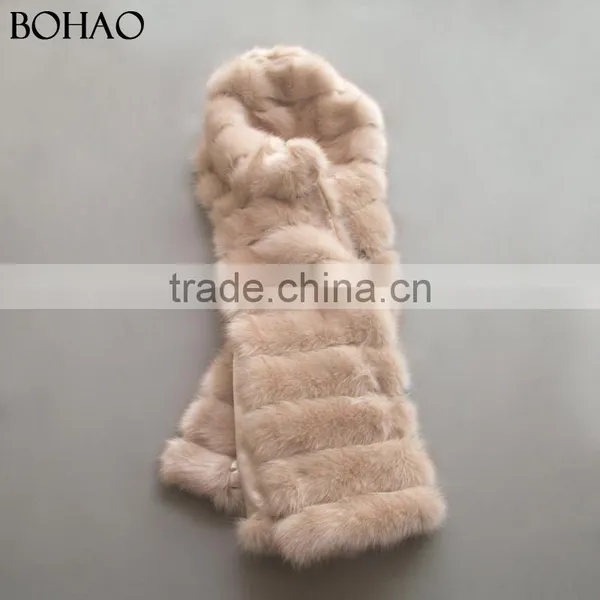 Wholesale Low Price High Quality Womens Long Vest With Faux Fur photo-3