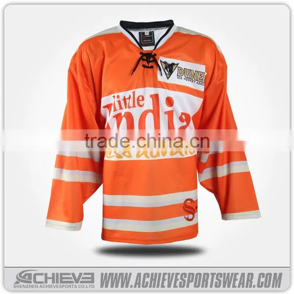 Super Great Red Mens Custom Sublimated Ice Hockey Jersey Shenzhen photo-4