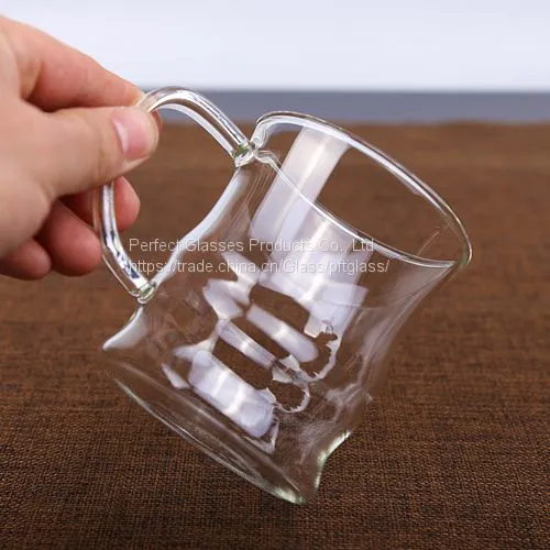 Glass Cup Kungfu Tea Cup Three Part Glass Mug Filter Glass Cup Coffee Mug Milk Cup Juice Cup for Hotel and Resturant photo-3