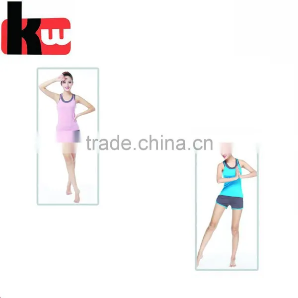 2017 New Women Yoga Set Sports Suits 3 Pcs Female Short-sleeved Summer Fitness photo-3