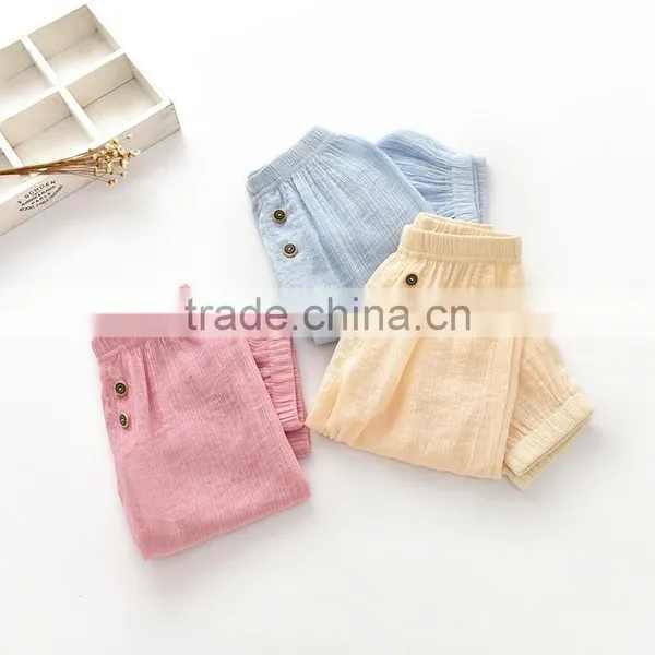 Baby Summer Air Condition Pants Anti-mosquito Pants Cotton Ankle Length Bloomers photo-6