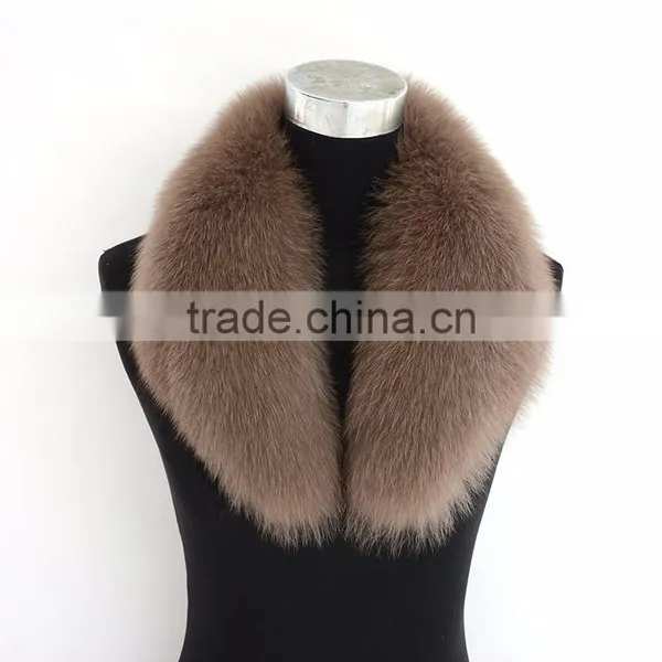 Myfur Pure White Elegant Wholesale Genuine Fox Body Fur Collar for Garment photo-3