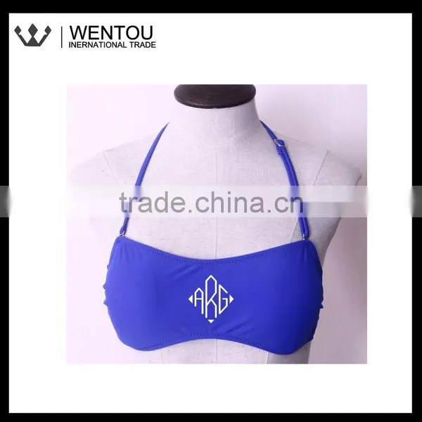 Plain Monogrammed Swimsuit Top photo-6