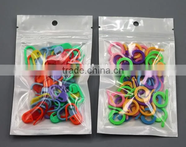 50 PCSMixed Color Corchet Sewing Knitting Ring/Stitch Closed Maker photo-4