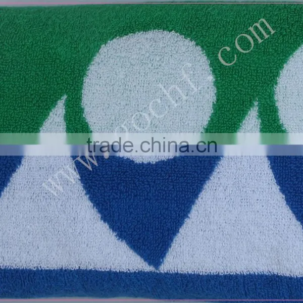 100% Cotton Excellent Absorbency Yarn Dyed Jacquard Sports Towel photo-2