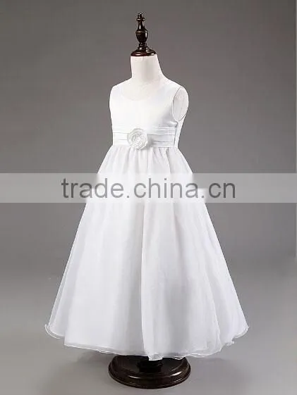 White Tulle Flower Girl Dresses Princess Pageant Party Birthday Wedding Dresses photo-6