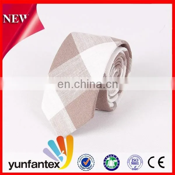 2017 Latest New Fashion Design Cotton Costom Plaid Tie photo-2