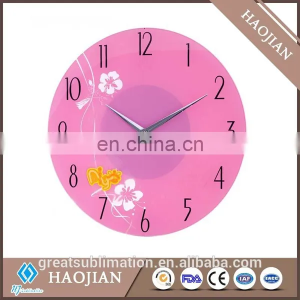 Sublimation Coated Blank Christmas Glass Clock photo-4