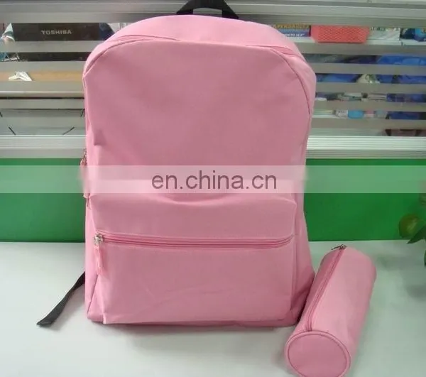 2016 Pink 600D Backpack Teenagers Girls Schoolbag