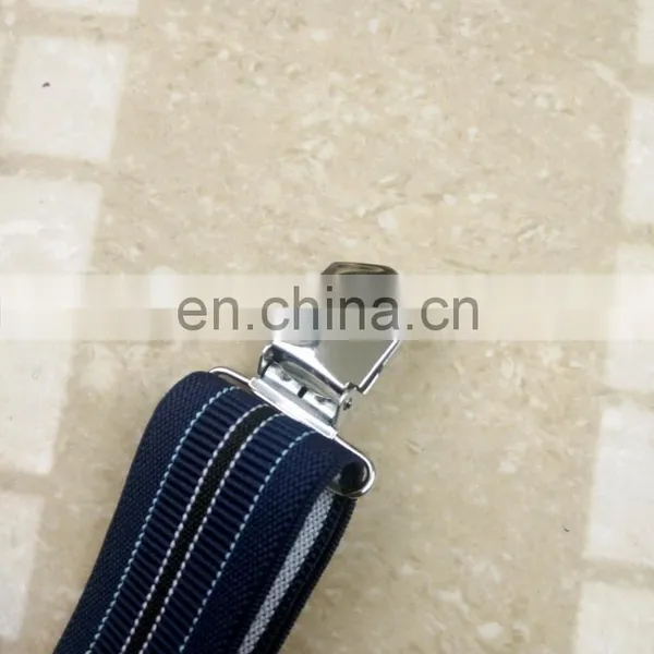 Fashion High Quality 4 Heavy Clips Mens Suspenders x Back Adult Suspenders photo-5