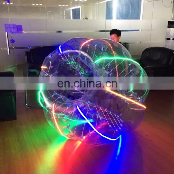 HI New Design Inflatable Led Light Belly Bumper Ball 0.8mm PVC 1.2m Body Zorb Ball for Sale photo-2