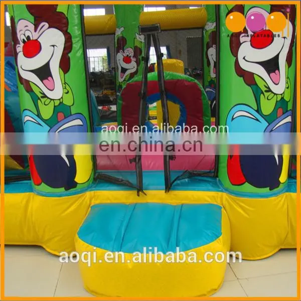 Kids Entertainment Pvc Tarpaulin Clown Inflatable Combo Bouncer Slide photo-4