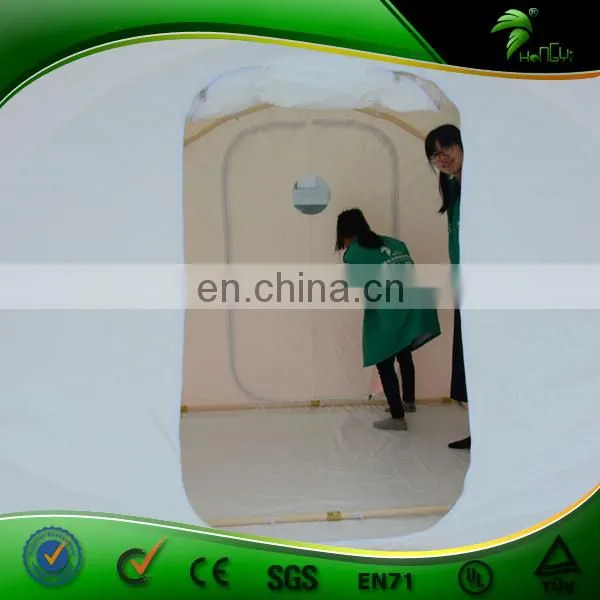 Transparent and White Outdoor Inflatable Bubble Tent With 2 Tunnels , Inflatable Clear Dome Camping Tent photo-5