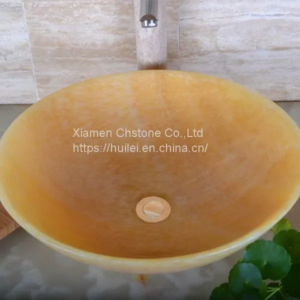 Honey Onyx Sinks, Honey Onyx Wash Basins, Nature Stone Bathroom Sinks photo-3