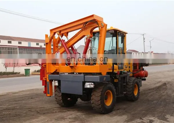 Hydraulic Diesel Photovoltaic Fence Guardrail Post Pile Driver for Sale Price photo-5