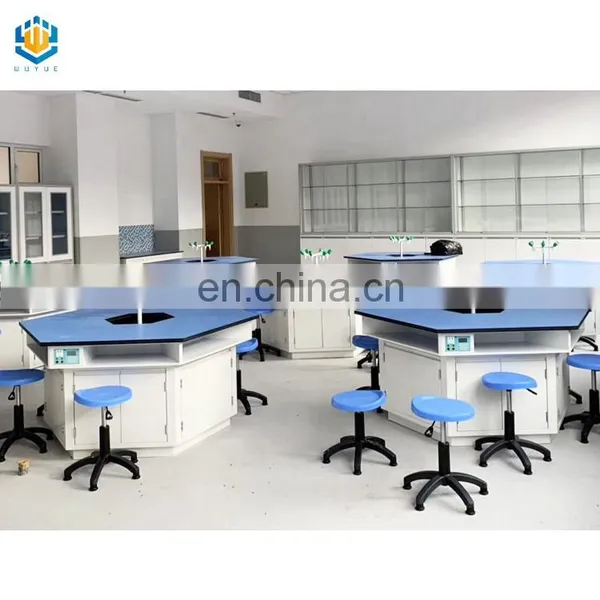 University Classroom Lab Table Science Lab Work Table Chemistry Laboratory Work Bench Hexagon Table photo-3