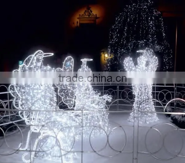 2015 outdoor rope light led christmas angel