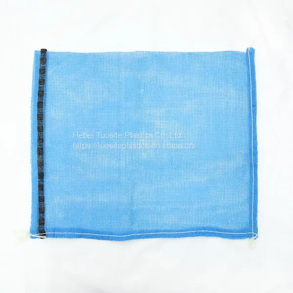 Customized Laminited Label PP Drawstring Vegetable Leno Woven Mesh bag 25kg 50kg Onions Potatoes Packing Sack