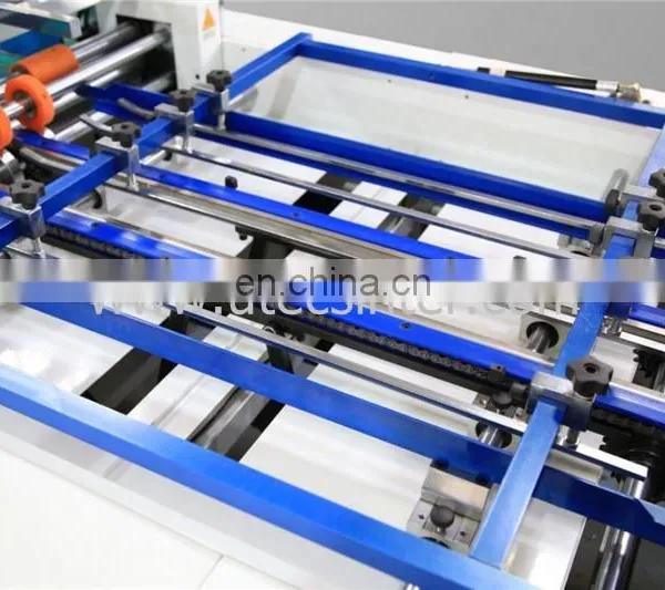 UTM850B Underwear Shirt Medicine Automatic Paper Cardboard Box Window Patching Machine photo-5