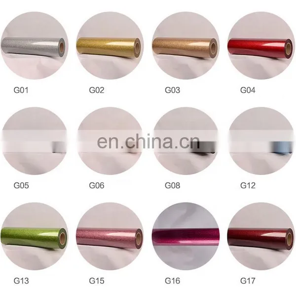 High Quality Most Fashionable Various Color Glitter Heat Transfer Vinyl for Clothing photo-2