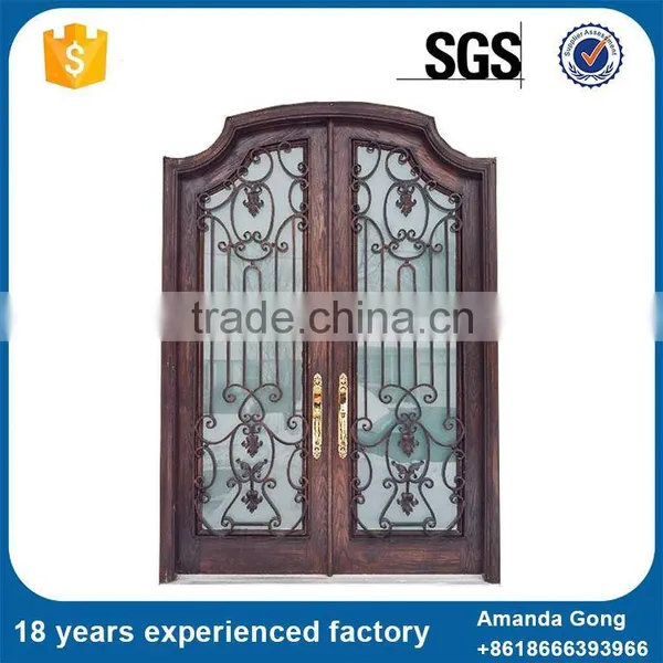 Factory Price And Glass With Iron Front Door Insert photo-4