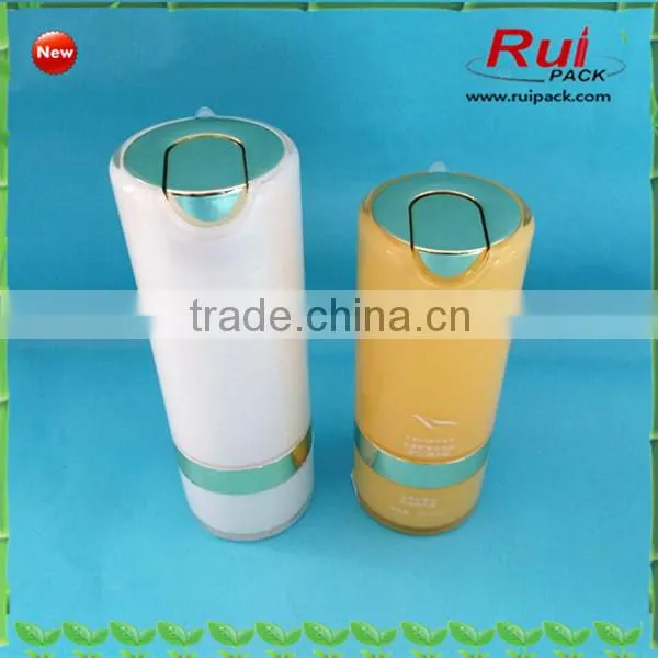 New Hot Sale Round Acrylic Airless Pump Bottle,airless Bottle Cream Jar Combination