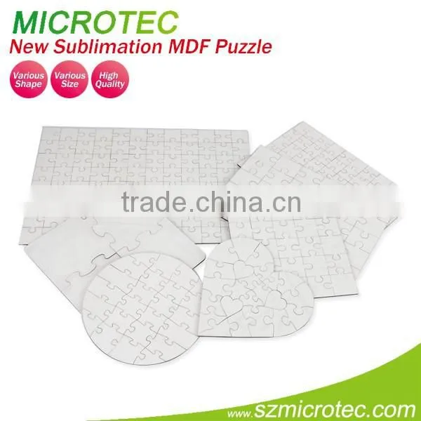 Wooden Hard Board Puzzle Heart Shape Puzzle Sublimated Mdf Puzzle photo-2