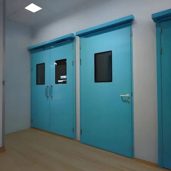 Hospital Hermetic Stainless Steel Door Double Automatic Swinging Doors for Operation Rooms photo-5