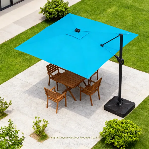 Modern Hotel Outdoor Garden Patio Umbrella, Outdoor Cantilever Luxury Garden Umbrella, Patio Sunshade photo-3