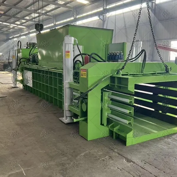 Automatic Horizontal Baler for Waste Cardboard Paper Clothes Cotton Pet Plastic Straw Press Baler Machine