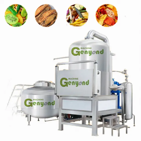 Industrial Beef Fish Shrimp Octopus Vacuum Frying Machine photo-3