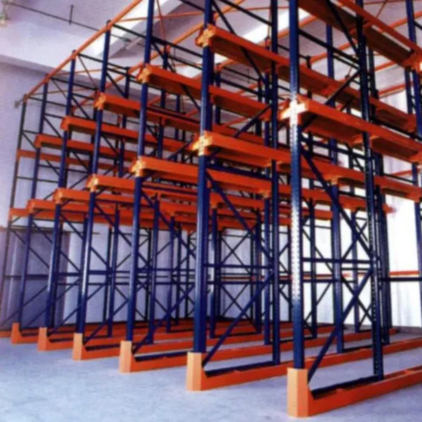 Drive-in Pallet Rack High Density Storage Through Rack For Warehouse