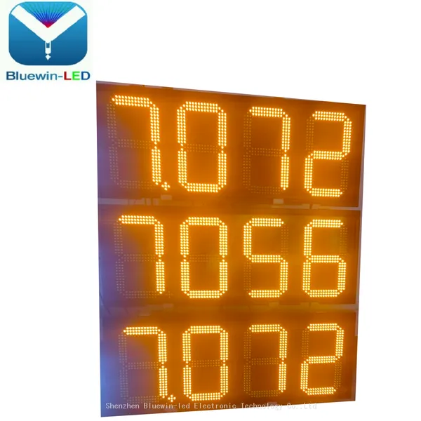 Custom Size LED Fuel Price Board High Brightness Anti High Temperature Screen for Saudi Arabia Gas Station Project photo-3
