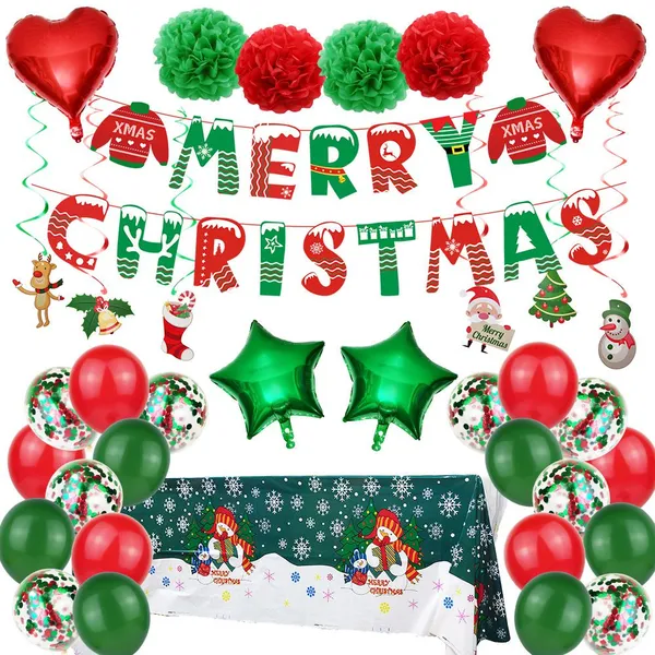 Ningbo PartyKing Christmas Party Holiday Disposable Dinnerware Tableware Color Printed Paper Plate With PE Coated Pack Made in China photo-2
