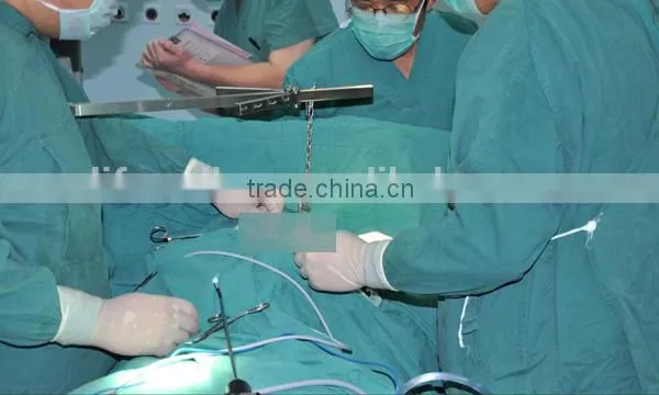 Blue and Green Waterproof Wood Pulp Cloth Roll for Surgical Gown Garment photo-3