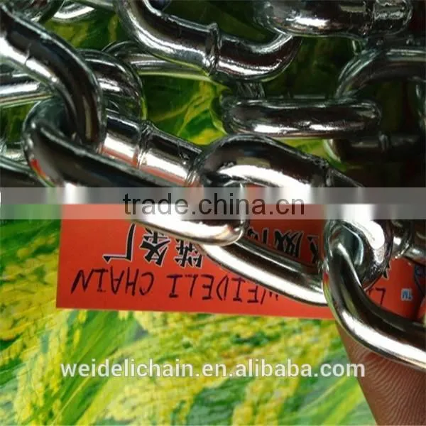 Zinc-plated Twisted Welded Large Stainless Steel Link Chain photo-2