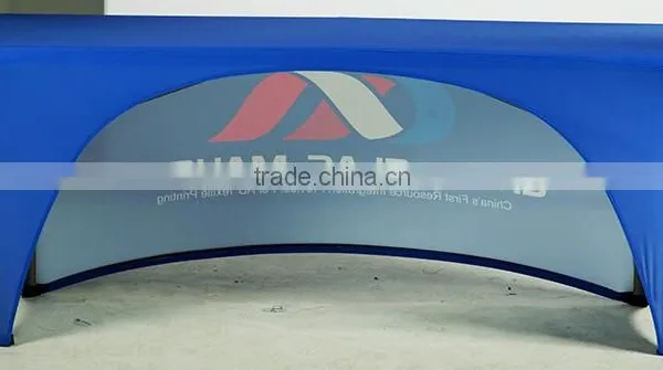Custom Design Meeting Promotional Polyester Table Cloth , Advertising Table Cover Quality Choice photo-3
