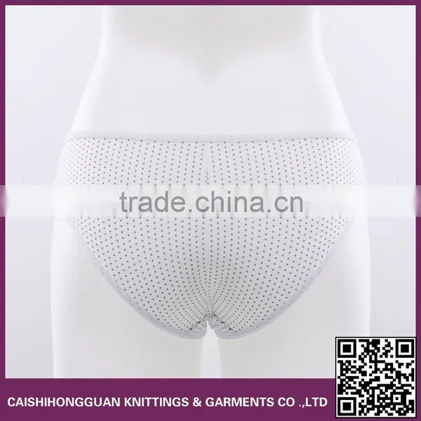 Stripe Cotton Spandex Woman Underwear photo-2