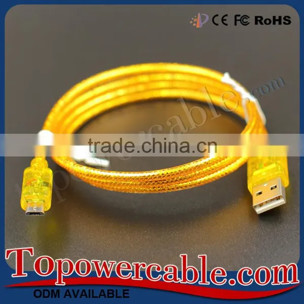 Top Sale PE Weave Usb Cell Phone Cable Wire For LG K7 For Samsung S6 S7 photo-2