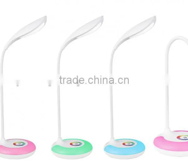 Rainbow Mood Light JK-848 2016 Shop A Hotel Modern Led Table Lamp Rechargeable Bedside Reading photo-2