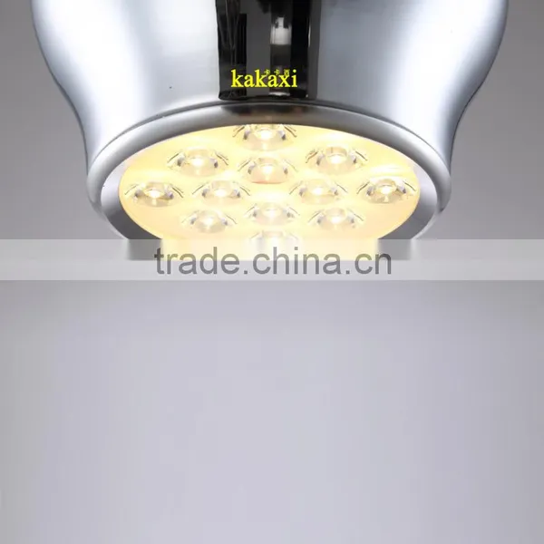 Creative LED Droplight 12W Plating Silver Color Lantern Chandelier Dining Room LED Pendant Lights photo-5