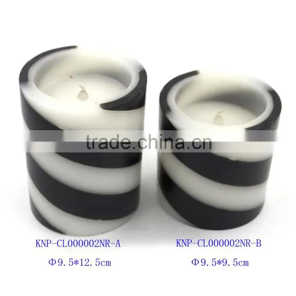 Home Light Battery Operate Melted Flameless Pillar LED Candle Wholesale Real Wax Electric Candle Light photo-4